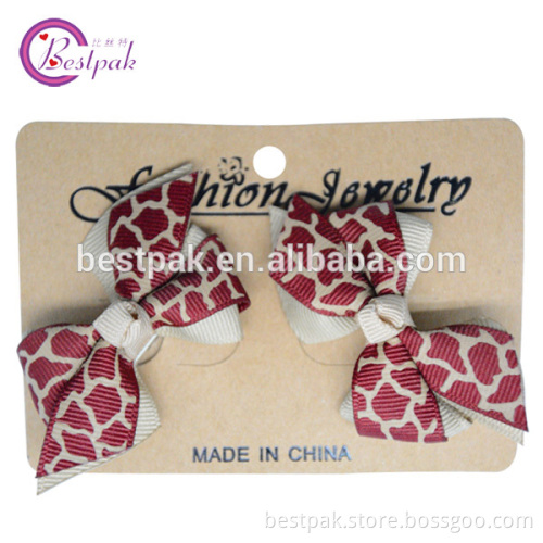 2014 spidery line two layers grosgrain ribbon hair clip